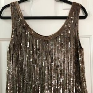 Gold Sequin Tank